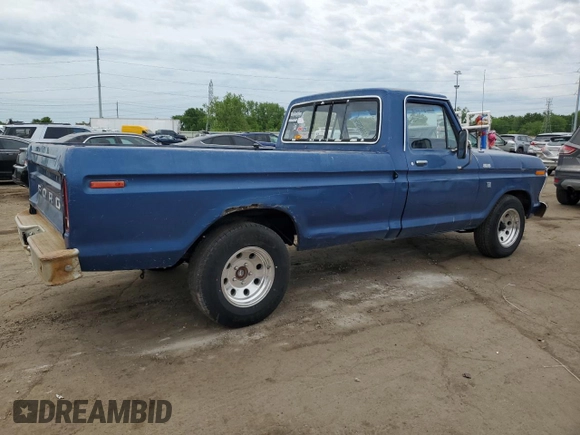 1976 Ford F-150 z VIN F15YPC50769, wystawiony jako Copart lot #56647675 z przebiegiem 4 501 mil mil oraz Czysty tytuł • Clean title. Historia ofert i sprzedaży dostępna na DreamBid. Obrazek 3.