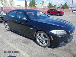2013 BMW 5 Series 535i with VIN WBAFR7C58DC827374, listed as a IAAI auction lot 41942647 with 130,586 mi miles and . Bid and sale history available at carsss.com. Image 1.