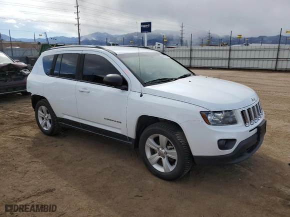 2017 Jeep Compass 75th Anniversary Edition with VIN 1C4NJDBB6HD104392, listed as a Copart auction lot 45767275 with 96,552 mi miles and Salvage Title. Bid and sale history available at carsss.com. Image 4.