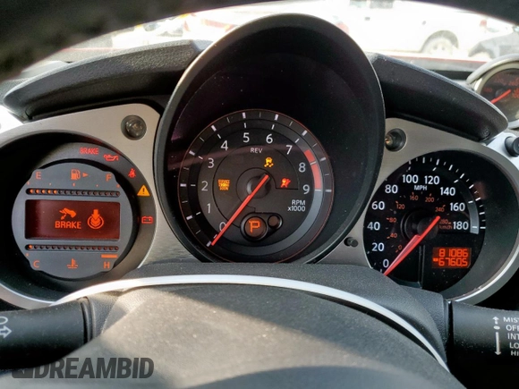 2016 Nissan 370Z with VIN JN1AZ4EH3GM935003, listed as a Copart auction lot 51495055 with 81,086 mi miles and Salvage Title. Bid and sale history available at carsss.com. Image 9.