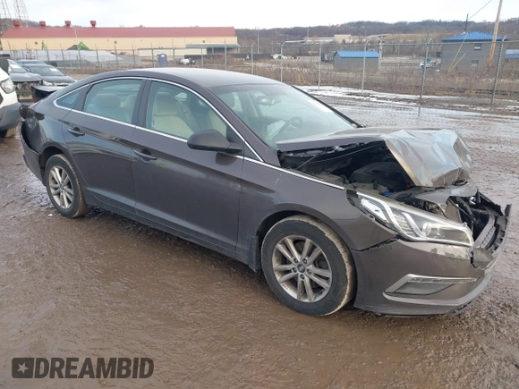 2015 Hyundai Sonata SE z VIN 5NPE24AF5FH184549, wystawiony jako IAAI lot #41132530 z przebiegiem 123 031 mil mil oraz . Historia ofert i sprzedaży dostępna na DreamBid. Obrazek 1.