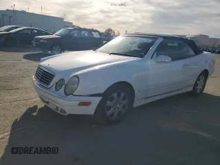2002 Mercedes-Benz CLK with VIN WDBLK65G92T110299, listed as a Copart auction lot 88287265 with Not Provided miles and Salvage Title. Bid and sale history available at carsss.com. Image 1.