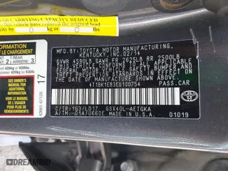 2014 Toyota Avalon Limited with VIN 4T1BK1EB3EU100754, listed as a IAAI auction lot 39446319 with 82,624 mi miles. Bid and sale history available at carsss.com. Image 9.
