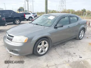 2013 Dodge Avenger with VIN 1C3CDZAB8DN688235, listed as a IAAI auction lot 41713541 with 59,155 mi miles and . Bid and sale history available at DreamBid. Image 2.
