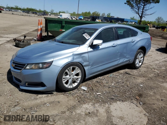 2014 Chevrolet Impala LT with VIN 1G1125S30EU126659, listed as a Copart auction lot 56568475 with 157,519 mi miles and Clean Title. Bid and sale history available at DreamBid. Image 1.