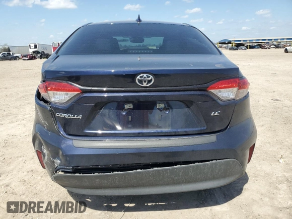 2025 Toyota Corolla LE with VIN 5YFB4MDE9SP239632, listed as a Copart auction lot 48949005 with 6,116 mi miles and Salvage Title. Bid and sale history available at carsss.com. Image 6.