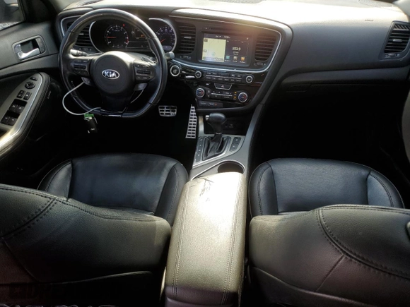 2015 Kia Optima SXL Turbo with VIN 5XXGR4A65FG427518, listed as a Copart auction lot 53642715 with 96,384 mi miles and Salvage Title. Bid and sale history available at DreamBid. Image 8.