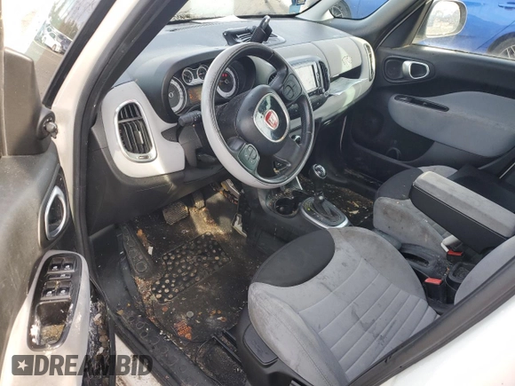 2014 FIAT 500L Easy with VIN ZFBCFABH9EZ028597, listed as a Copart auction lot 83675924 with 102,223 mi miles and Salvage Title. Bid and sale history available at carsss.com. Image 8.