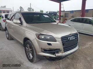 2009 Audi Q7 with VIN WA1AY74L99D023707, listed as a IAAI auction lot 41649568 with 166,968 mi miles. Bid and sale history available at carsss.com. Image 1.