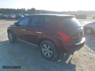 2007 Nissan Murano SL with VIN JN8AZ08T27W527641, listed as a IAAI auction lot 39378581 with 121,625 mi miles. Bid and sale history available at carsss.com. Image 3.