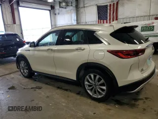 2022 Infiniti QX50 Luxe with VIN 3PCAJ5BB7NF114132, listed as a Copart auction lot 53962875 with 77,244 mi miles and Salvage title. Bid and sale history available at DreamBid. Image 2.