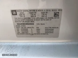 2014 Chevrolet Silverado 1500 LTZ with VIN 3GCUKSEC9EG228849, listed as a IAAI auction lot 41940320 with 165,630 mi miles. Bid and sale history available at carsss.com. Image 9.