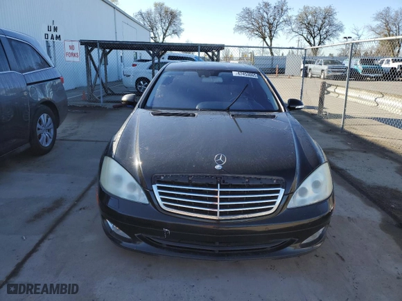 2008 Mercedes-Benz S-Class 5.5L V8 with VIN WDDNG71X48A169049, listed as a Copart auction lot 47453065 with 173,168 mi miles and Clean Title. Bid and sale history available at carsss.com. Image 5.