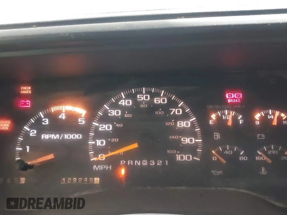 1997 GMC Sierra 3500 z VIN 1GTHK33F4VF004765, wystawiony jako IAAI lot #42053137 z przebiegiem 129 249 mil mil oraz . Historia ofert i sprzedaży dostępna na DreamBid. Obrazek 7.