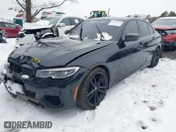 2021 BMW 3 Series M340i xDrive with VIN 3MW5U9J01M8B63472, listed as a IAAI auction lot 41425056 with 63,223 mi miles. Bid and sale history available at carsss.com. Image 6.