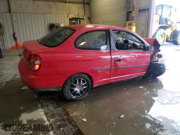 2002 Toyota ECHO with VIN JTDAT123220249959, listed as a Copart auction lot 44739185 with Not provided miles and Salvage title. Bid and sale history available at DreamBid. Image 3.