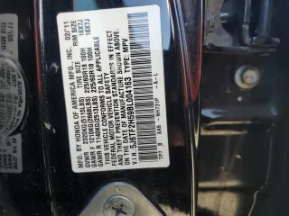 2011 Honda Accord Crosstour EX-L with VIN 5J6TF2H59BL004163, listed as a Copart auction lot 78447764 with 326,625 mi miles and Salvage Title. Bid and sale history available at carsss.com. Image 12.