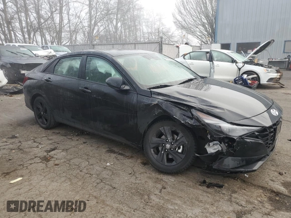 2021 Hyundai Elantra SEL with VIN 5NPLS4AG6MH029439, listed as a Copart auction lot 47414955 with 44,176 mi miles and Salvage Title. Bid and sale history available at carsss.com. Image 4.