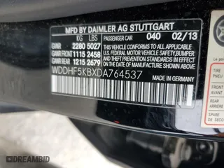 2013 Mercedes-Benz E-Class E 350 Luxury with VIN WDDHF5KBXDA764537, listed as a Copart auction lot 45564475 with 64,523 mi miles and Salvage Title. Bid and sale history available at carsss.com. Image 13.
