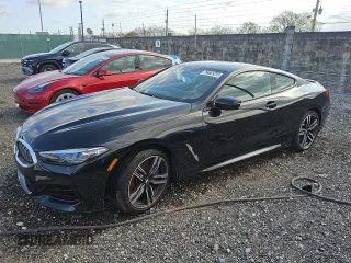2025 BMW 8 Series 840i with VIN WBAAE4C00SCS15790, listed as a Copart auction lot 52370345 with 16,339 mi miles and Salvage Title. Bid and sale history available at DreamBid. Image 1.