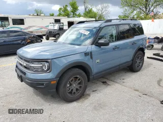 2024 Ford Bronco Sport Big Bend с VIN 3FMCR9B66RRF04084, выставлен на аукционе Copart как лот 55153215 с пробегом 8 883 миль миль и Списание • Salvage title. История ставок и продаж доступна на DreamBid. Изображение 1.