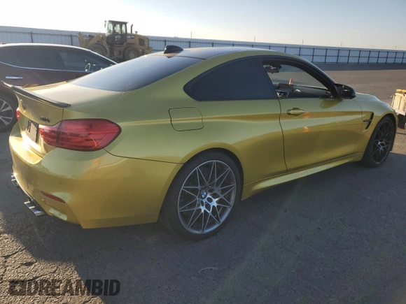 2017 BMW M4 with VIN WBS3R9C58HK708830, listed as a Copart auction lot 66844954 with 82,334 mi miles and Salvage Title. Bid and sale history available at carsss.com. Image 3.