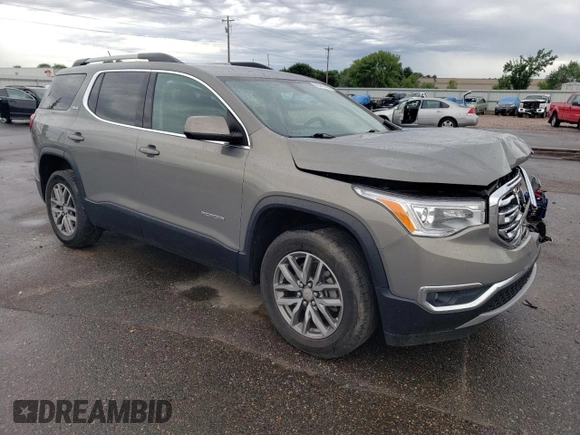 2019 GMC Acadia SLE with VIN 1GKKNSLSXKZ246222, listed as a Copart auction lot 59442404 with 57,487 mi miles and Salvage Title. Bid and sale history available at DreamBid. Image 4.