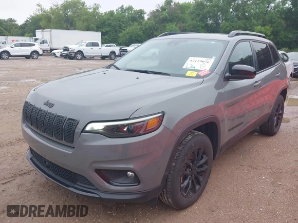 2023 Jeep Cherokee Altitude Lux with VIN 1C4PJMMB5PD114674, listed as a IAAI auction lot 42129076 with 54,269 mi miles. Bid and sale history available at carsss.com. Image 17.