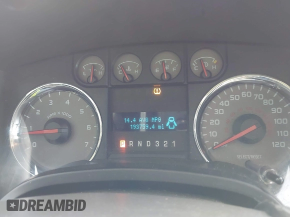 2010 Ford F-150 XL with VIN 1FTEW1C80AFA68518, listed as a IAAI auction lot 41872405 with 193,759 mi miles. Bid and sale history available at carsss.com. Image 7.