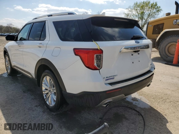 2020 Ford Explorer Limited with VIN 1FMSK8FH5LGC58505, listed as a Copart auction lot 52645825 with 51,222 mi miles and Salvage Title. Bid and sale history available at carsss.com. Image 2.
