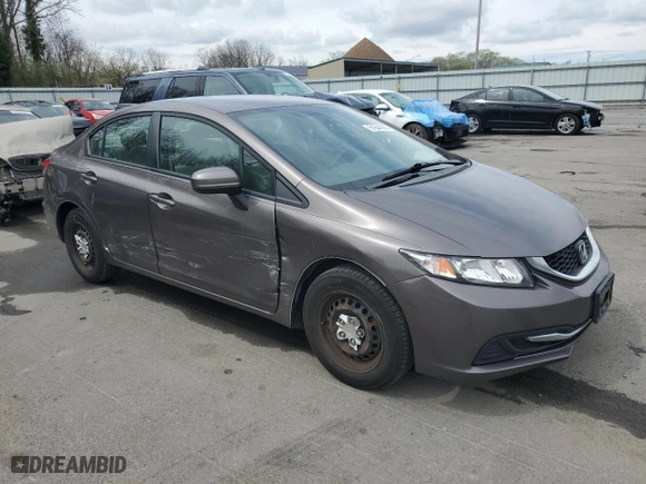 2014 Honda Civic Sedan LX with VIN 19XFB2F52EE228325, listed as a Copart auction lot 51644665 with 103,854 mi miles and Salvage Title. Bid and sale history available at carsss.com. Image 4.