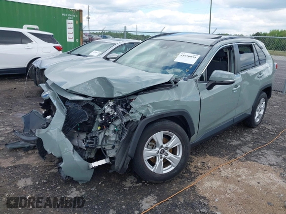 2019 Toyota RAV4 XLE with VIN JTMW1RFV7KD035614, listed as a IAAI auction lot 41970954 with 60,377 mi miles and . Bid and sale history available at DreamBid. Image 22.