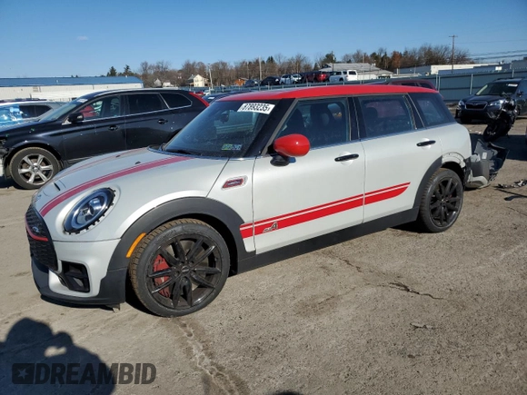 2020 MINI Clubman John Cooper Works with VIN WMWJZ9C06L2M50946, listed as a Copart auction lot 87893235 with 18,258 mi miles and Salvage Title. Bid and sale history available at carsss.com. Image 1.
