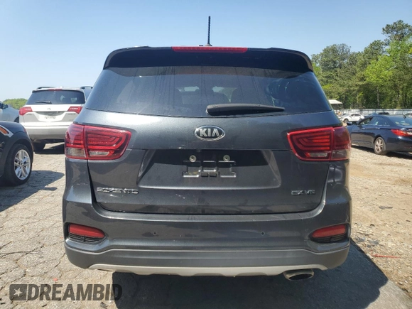 2020 Kia Sorento EX with VIN 5XYPH4A5XLG675703, listed as a Copart auction lot 52309365 with 55,882 mi miles and Salvage title. Bid and sale history available at DreamBid. Image 6.