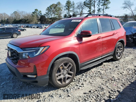 2022 Honda Passport EX-L with VIN 5FNYF7H50NB005413, listed as a Copart auction lot 46160285 with 30,930 mi miles and Salvage title. Bid and sale history available at DreamBid. Image 1.