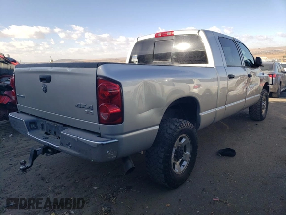 2007 Dodge 2500 SLT с VIN 3D7KS29AX7G829423, выставлен на аукционе Copart как лот 43508255 с пробегом 222 378 миль миль и Списание • Salvage title. История ставок и продаж доступна на DreamBid. Изображение 3.