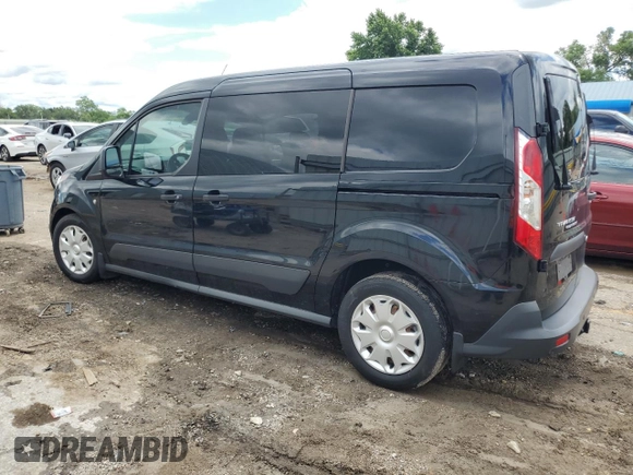 2017 Ford Transit Connect XLT with VIN NM0LS7F79H1324491, listed as a Copart auction lot 60055345 with 128,463 mi miles and Salvage title. Bid and sale history available at DreamBid. Image 2.