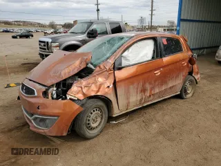 2017 Mitsubishi Mirage ES z VIN ML32A3HJXHH001323, wystawiony jako Copart lot #50953135 z przebiegiem Nie podano mil oraz Szkoda całkowita • Salvage title. Historia ofert i sprzedaży dostępna na DreamBid. Obrazek 1.