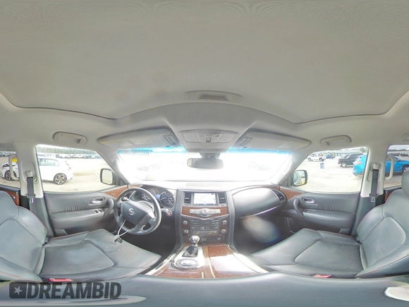 2017 Nissan Armada Platinum with VIN JN8AY2NF9H9302856, listed as a Copart auction lot 60226345 with 116,336 mi miles and Salvage title. Bid and sale history available at DreamBid. Image 15.