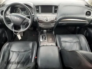 2013 Infiniti JX35 with VIN 5N1AL0MM9DC302590, listed as a Copart auction lot 75949544 with 163,544 mi miles and Salvage Title. Bid and sale history available at carsss.com. Image 8.