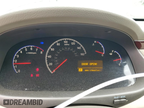 2006 Hyundai Azera SE z VIN KMHFC46F76A054625, wystawiony jako Copart lot #56588315 z przebiegiem 178 667 mil mil oraz Szkoda całkowita • Salvage title. Historia ofert i sprzedaży dostępna na DreamBid. Obrazek 9.