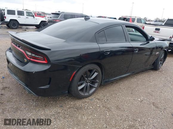 2019 Dodge Charger Scat Pack with VIN 2C3CDXGJ8KH736812, listed as a IAAI auction lot 41526787 with 109,029 mi miles and . Bid and sale history available at DreamBid. Image 4.