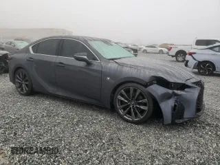 2024 Lexus IS with VIN JTHGA1D28R5131043, listed as a Copart auction lot 83838504 with 3,784 mi miles and Salvage Title. Bid and sale history available at carsss.com. Image 4.