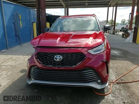 2022 Toyota Highlander XSE with VIN 5TDLZRAH7NS131474, listed as a Copart auction lot 51519625 with 74,070 mi miles and Salvage title. Bid and sale history available at DreamBid. Image 14.