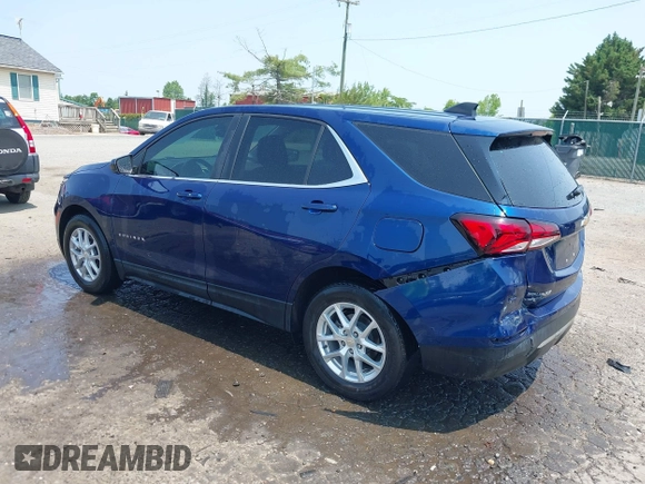 2022 Chevrolet Equinox LT z VIN 3GNAXKEV7NL169272, wystawiony jako IAAI lot #42371473 z przebiegiem 73 073 mil mil oraz . Historia ofert i sprzedaży dostępna na DreamBid. Obrazek 3.