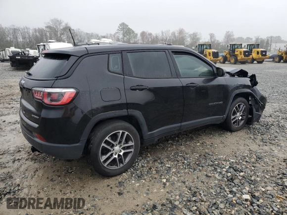 2019 Jeep Compass Sport with VIN 3C4NJCAB1KT850956, listed as a Copart auction lot 47851285 with 26,301 mi miles and Salvage title. Bid and sale history available at DreamBid. Image 3.