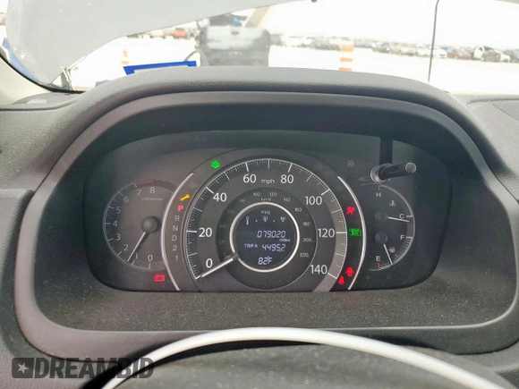 2013 Honda CR-V LX with VIN 3CZRM3H37DG708348, listed as a Copart auction lot 59321335 with 79,020 mi miles and Salvage title. Bid and sale history available at DreamBid. Image 9.