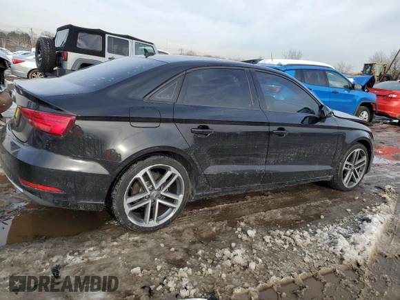 2018 Audi A3 Sedan Premium with VIN WAUAUGFF2J1005030, listed as a Copart auction lot 39836974 with 73,495 mi miles. Bid and sale history available at carsss.com. Image 3.
