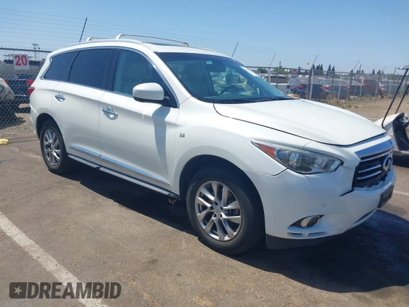 2015 Infiniti QX60 with VIN 5N1AL0MM5FC553545, listed as a IAAI auction lot 42478825 with 95,694 mi miles and . Bid and sale history available at DreamBid. Image 1.