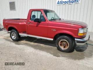 1992 Ford F-150 with VIN 1FTDF15N1NKB23862, listed as a Copart auction lot 65095475 with 100,853 mi miles and Clean title. Bid and sale history available at DreamBid. Image 4.